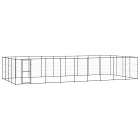 Outdoor Dog Kennel Steel 468.9 ftÂ²