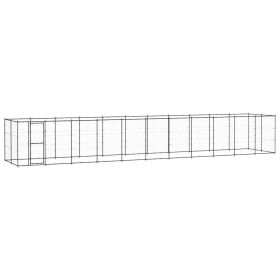 Outdoor Dog Kennel Steel 286.5 ftÂ²