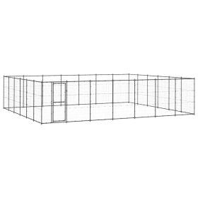 Outdoor Dog Kennel Steel 547 ftÂ²