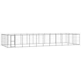 Outdoor Dog Kennel Steel 573.1 ftÂ²