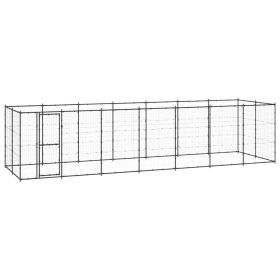 Outdoor Dog Kennel Steel 182.3 ftÂ²