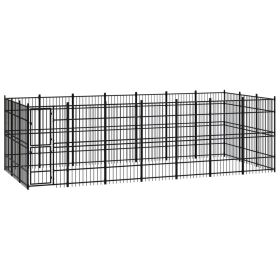 Outdoor Dog Kennel Steel 208.3 ftÂ²