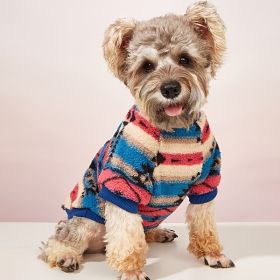 Pet Sweater; Warm Dog Sweater Cat Hoodie For Cold Weather; Floral Print Dog Apparel(Small & Medium) (Color: Mixed Color, size: M)